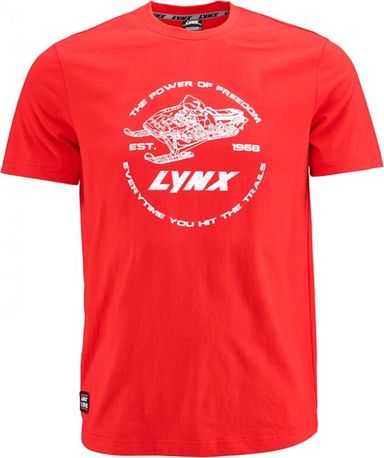 LYNX Logo T-paita punainen LYNX Logo T-paita punainen